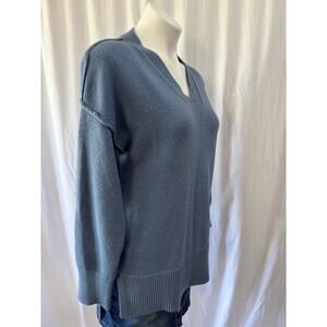 Philosophy Republic Clothing Blue‎ V-Neck Sweater - Size Medium